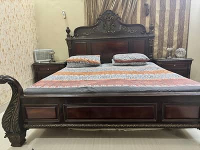 King bed chiniot special high quality wood