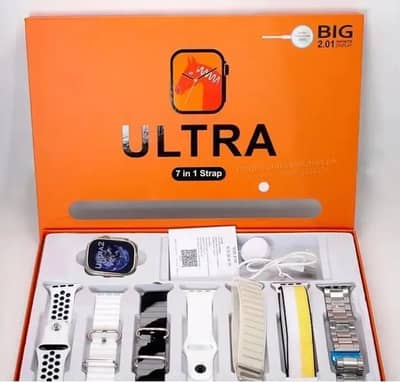 Ultra watch with 7 straps