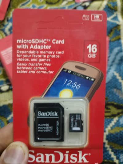 Memory cards (space 16GB and 32 GB)