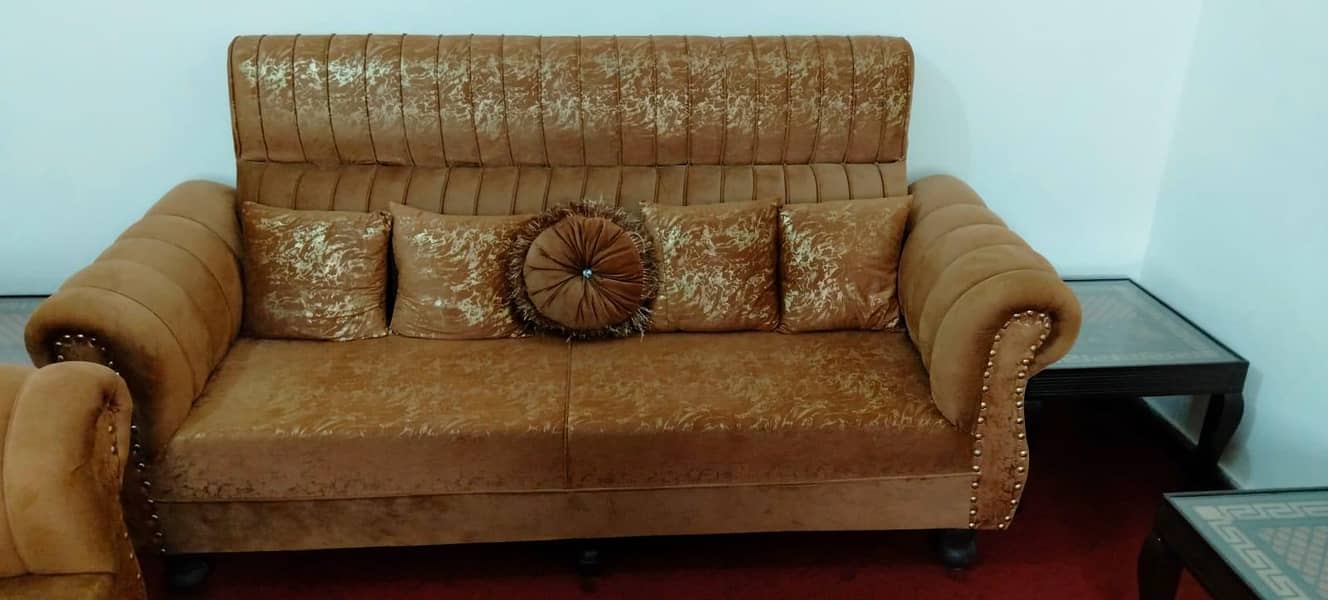 five Seter Sofa set with three table 1