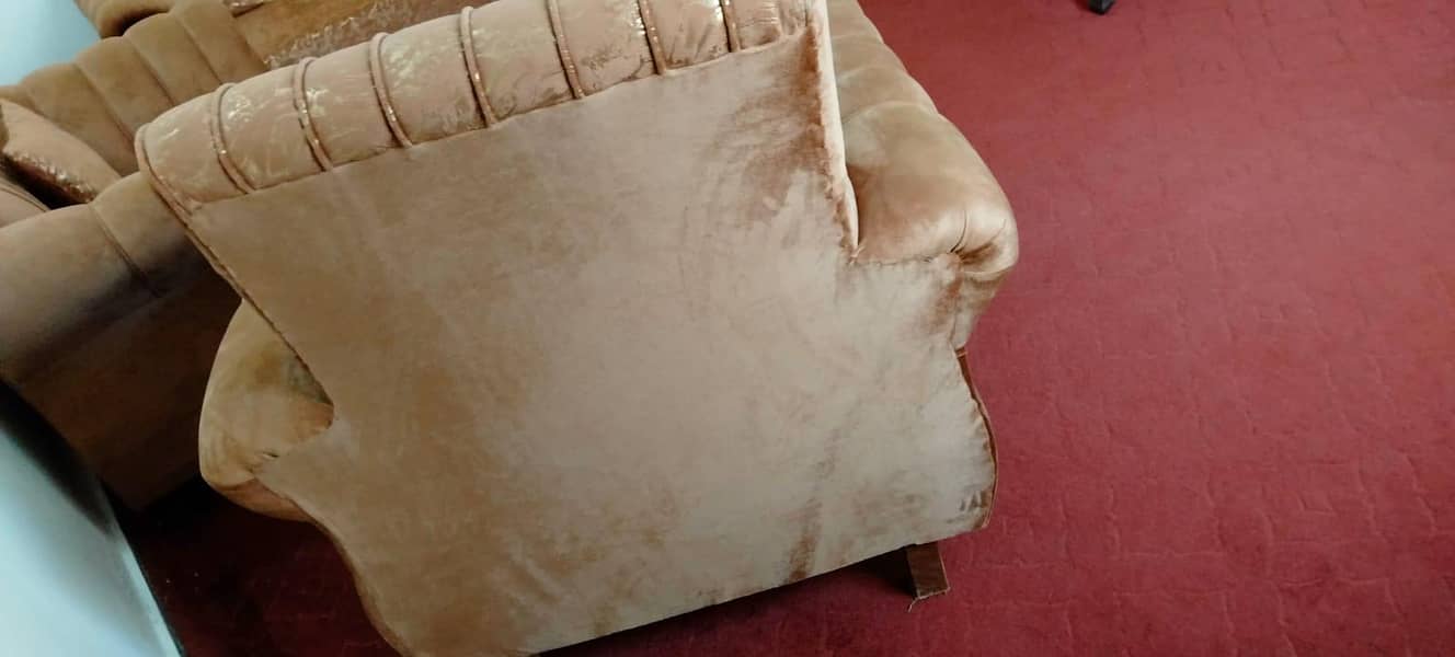 five Seter Sofa set with three table 4