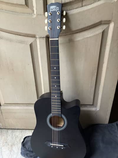 Black Acoustic guitar inten-6 string