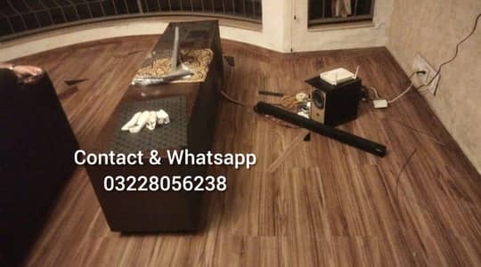 PVC Vinyl Floor | Wood Floor | Contact & Whatsapp 0322 8056238۔