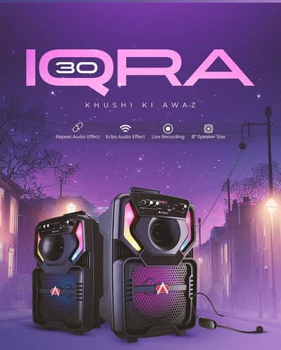Iqra Q-30 Speaker with Wireless Headgear Mic