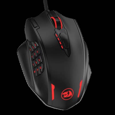 Redragon M908 IMPACT MMO Gaming Mouse, 12400 DPI (Black)