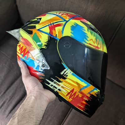 Like NEW, Dot Approved AGV Valentino (Rossi Edition) Replica Helmet