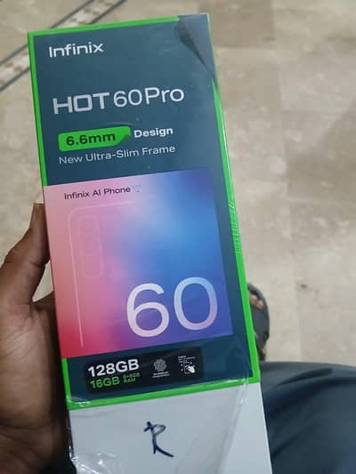 infinax hot 60 pro  jast box open  active 15 2 26 no used