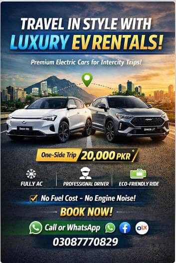 Intercity EV Rental 20000 Only - Luxury Electric SUV with Driver