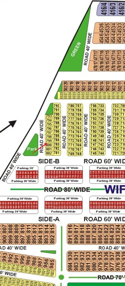 Park Facing plot available for sale near to commercial market