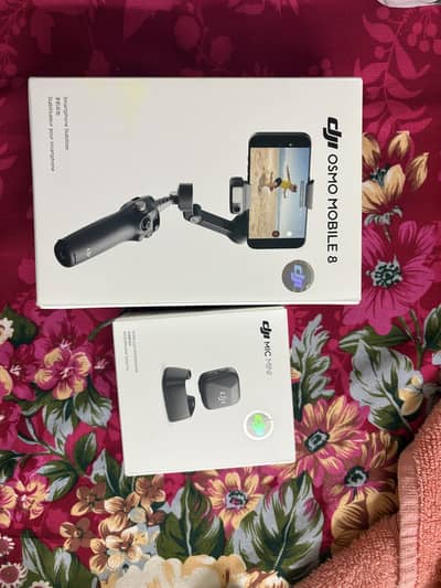 Dji Osmo Gimbal 8 New And Dji Mini Mic New