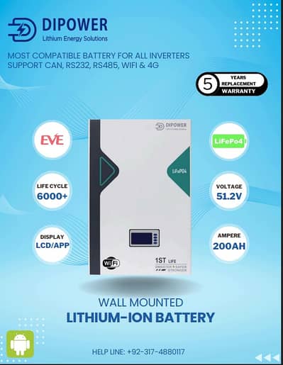 Lifepo4 51.2V 200Ah Lithium ion Battery | Box Pack | with Warranty