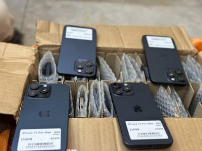 Iphone 15 pro max 256gb LLA Official PTA blue colour Available
