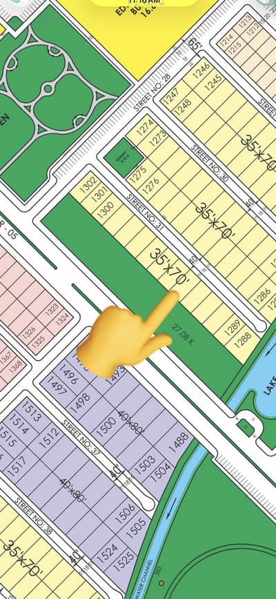 10 MARLA FRONT BACK OPEN PLOT FOR SALE IN C BLOCK FAISAL TOWN PHASE-1