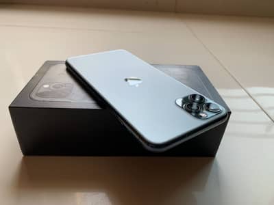 Complete BOX iPhone 11 Pro Max 256gb Olive Green DUAL SIM PTA APPROVE