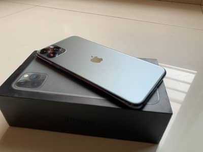 Complete BOX iPhone 11 Pro Max 256gb Olive Green DUAL SIM PTA APPROVE