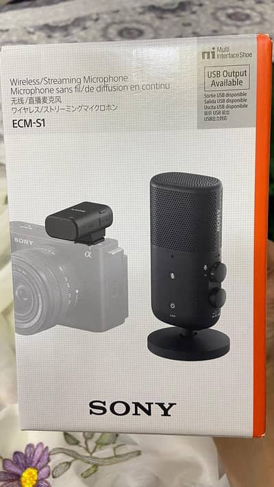Sony ECM-s1 wireless streaming podcast microphone with warranty