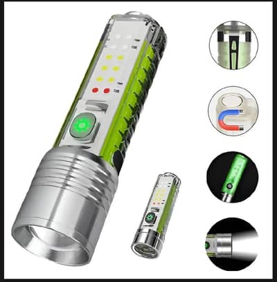 Heavy Duty Rechargeable LED Torch Light – Long Battery Backup.