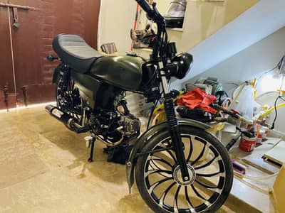 Super star 70cc converted to cafe racer