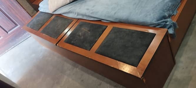 Used Bed with Dressing Table – Excellent Condition | Solid Wood