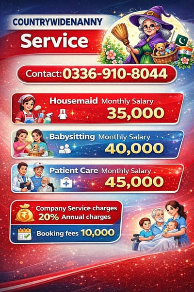 Domestic Housemaid & Babysitter services 24/7 on your doorstep