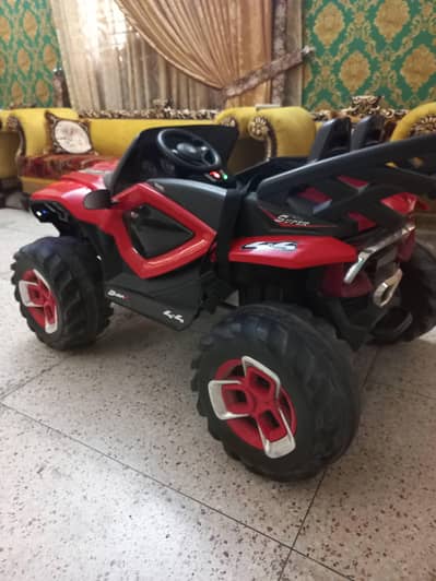 Red jeep car jumbo size