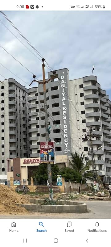 Daniyal Residency 2 Bad Lounge 7 Floor Corner Compound Facing 1 Bed 2 Bed Lounge 3 Bed DD Available For Sale