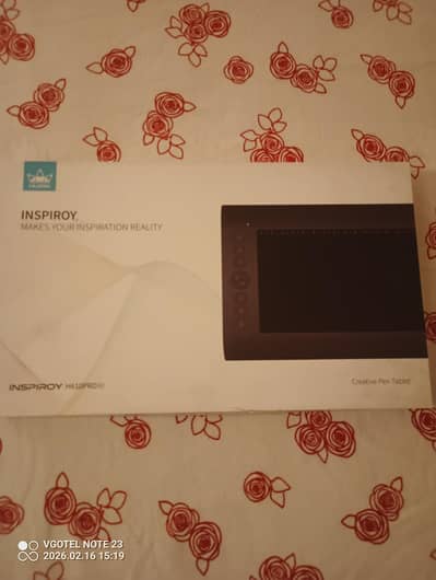 huion inspiroy graphic tablet  with warranty card