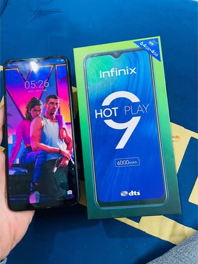 infinix hot 9 play with box