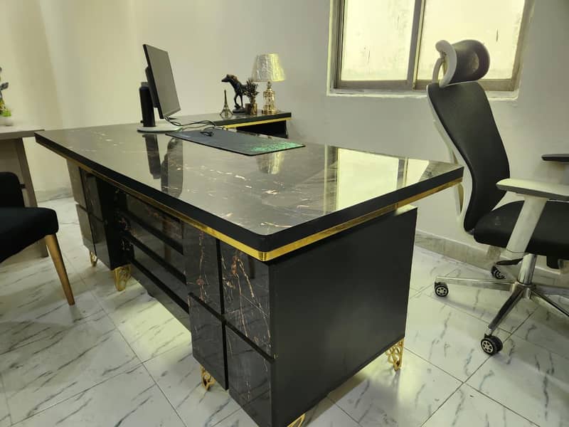 Executive Table L Shape Table New Look 9