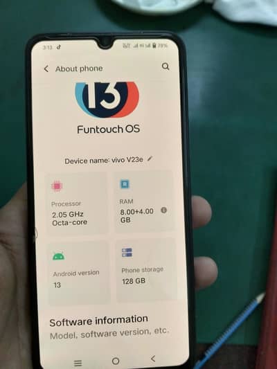 Vivo V23 e brand new condition