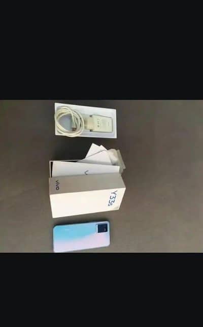 Vivo Y33s 8gb 128gb complete box original charger.