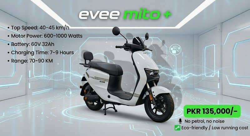 Evee Mito Plus High Performance Electric Scooty - Electric - 1111436103