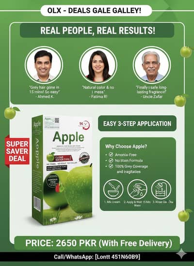 Get Natural /Black Hair /15 Minutes/Apple Hair Color/for sale