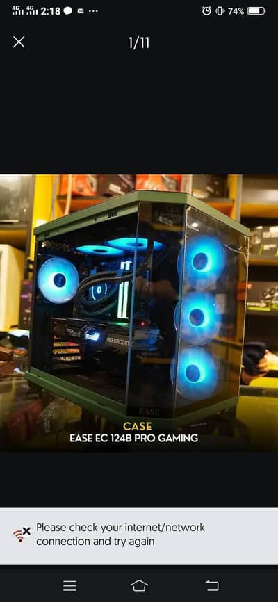 Thunder Battlstation TGC-666 Gaming Latest PC Case Upgraded All Glass