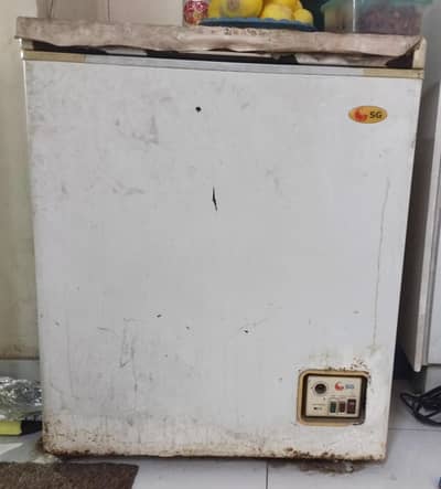 small size double door fridge and small deep freezer urgent sale