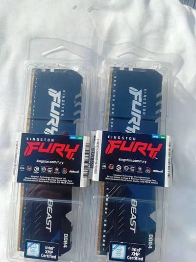 Kingston fury beast rgb ram 16gb 8x2 3200 open box