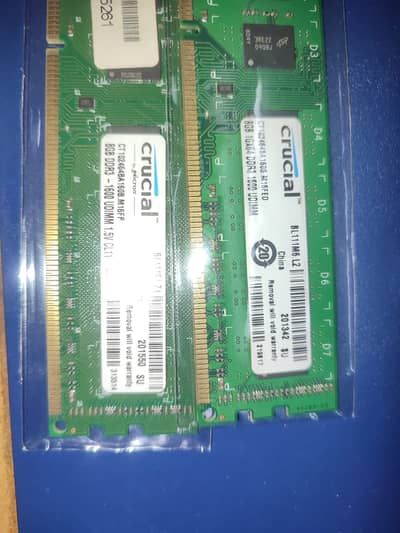 Crucial 16GB (2×8GB) Crucial DDR3 1600MHz Desktop RAM