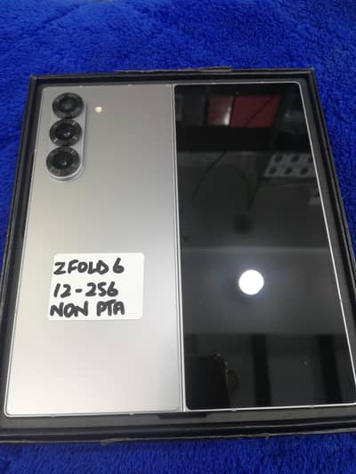 Samsung galaxy Z Fold 6 Silver Nonpta 256gb complete box