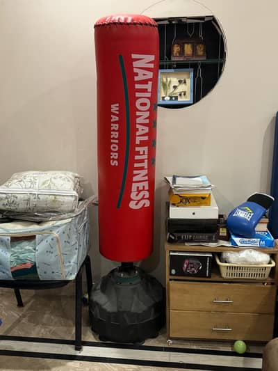 Premium Standing Punching Bag – Almost New (With Free Gloves)