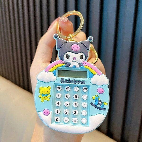 Keychain Calculator with Maze Portable Calculator 8-Digit Display Basic Calculator Pocket Size Calculator for Kid Novelty Maze Calculator