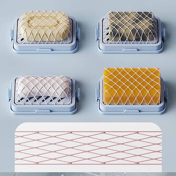 Highly Elastic Mesh Soap Bubble Box,Multifunctional Lathering Soap Box,Soap Cleaning Storage Foaming Box,Laundry Soap Bubble Box,for Home Bathroom Kitchen