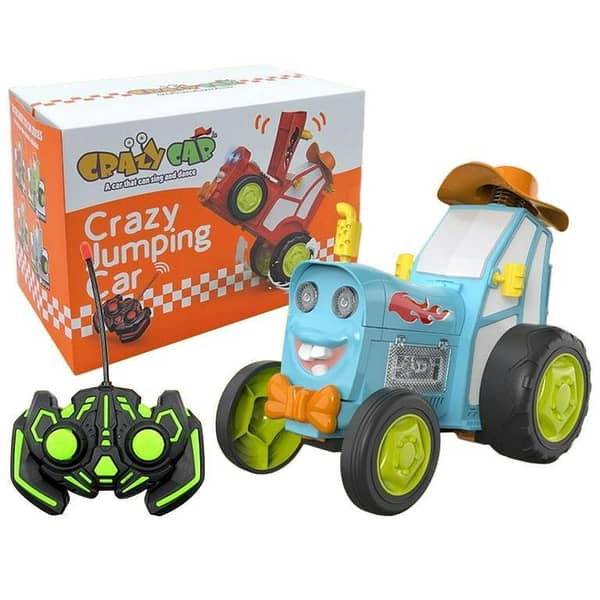 2024 New Crazy Jumping Car Toy - Remote Control Car with Headlights and Music, Fast Stunt RC Trucks, Double Sided Toy Train for Boys Girls