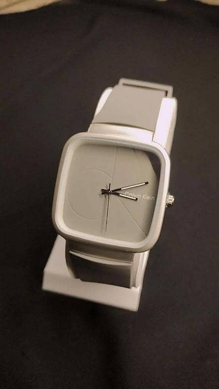 Watch for Men – Brown Strap, Square Case, Slim Steel Design