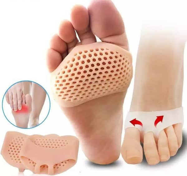 1 Pair (2PCS) Silicone Gel Toe Protectors for Anti-Heel, Breathable Beehive Toe Cushions – Non-Slip Ballet Footwear