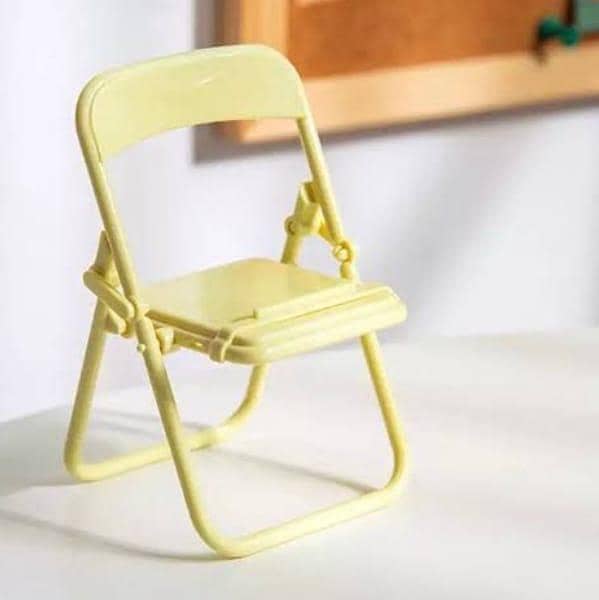 Cute Chair-Shape Portable Mobile Phone Holder for Desktop