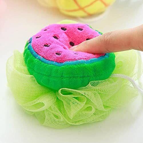 Trendegic Fruit Design Soft Scrubber Loofahs for Children, Babies, Women, and Men (Multi-Pattern)