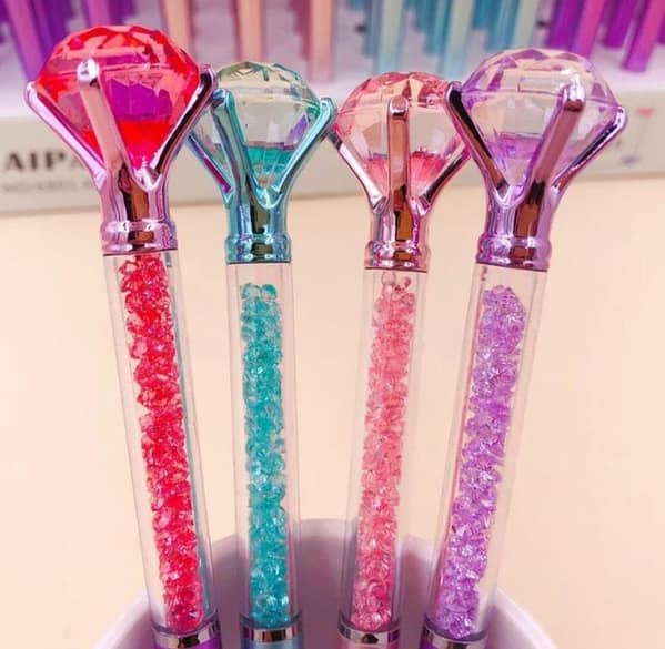 Luxury Oversized Diamond Rotating Ballpoint Pen for School, Office, Signing, and Gift