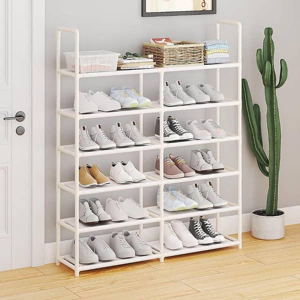 Simple Style Iron and Plastic Multilayer Storage Rack for Shoes