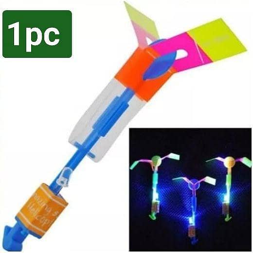 Slingshot Flying Toys – 6 Pcs Slingshot Flying Toys with LED Lights for Outdoor Play