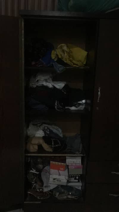 2 door cupboards brown color